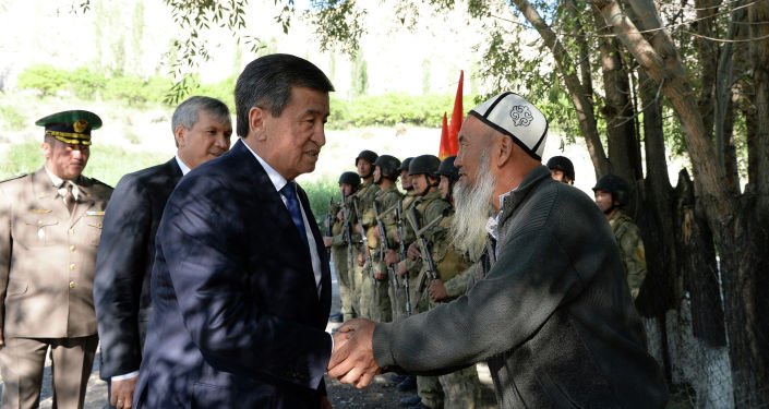 Қырңғызстан президенті Тәжікстан шекарасында болған қақтығыс жерінде