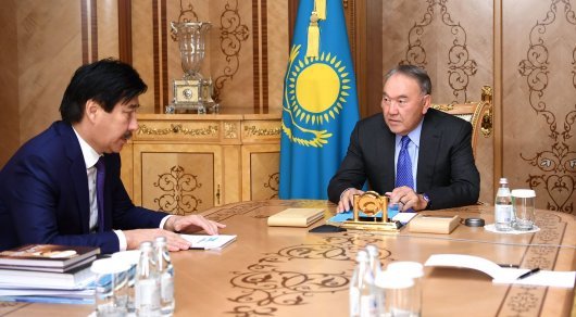 Назарбаев ҚазҰУ ректорын қабылдады